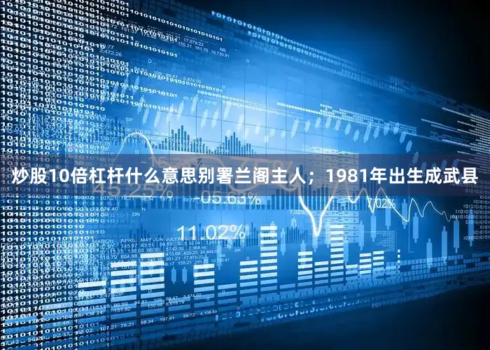 炒股10倍杠杆什么意思别署兰阁主人；1981年出生成武县